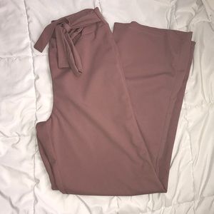 Charlotte Russe Tie Front Palazzo Pants